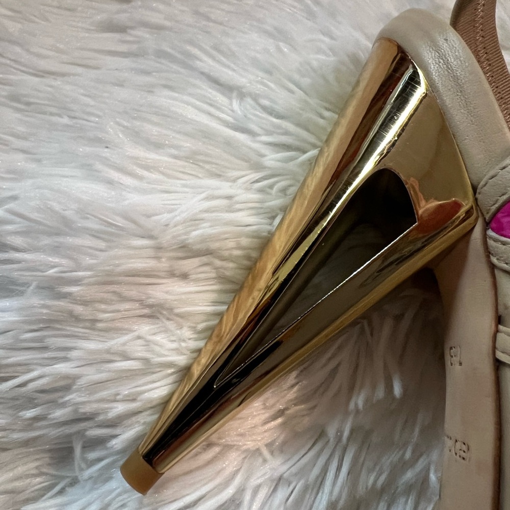 🎉HP🎉NWT BCBG Maxazria Ma-Hex Orange and Pink Heels - Picture 12 of 16